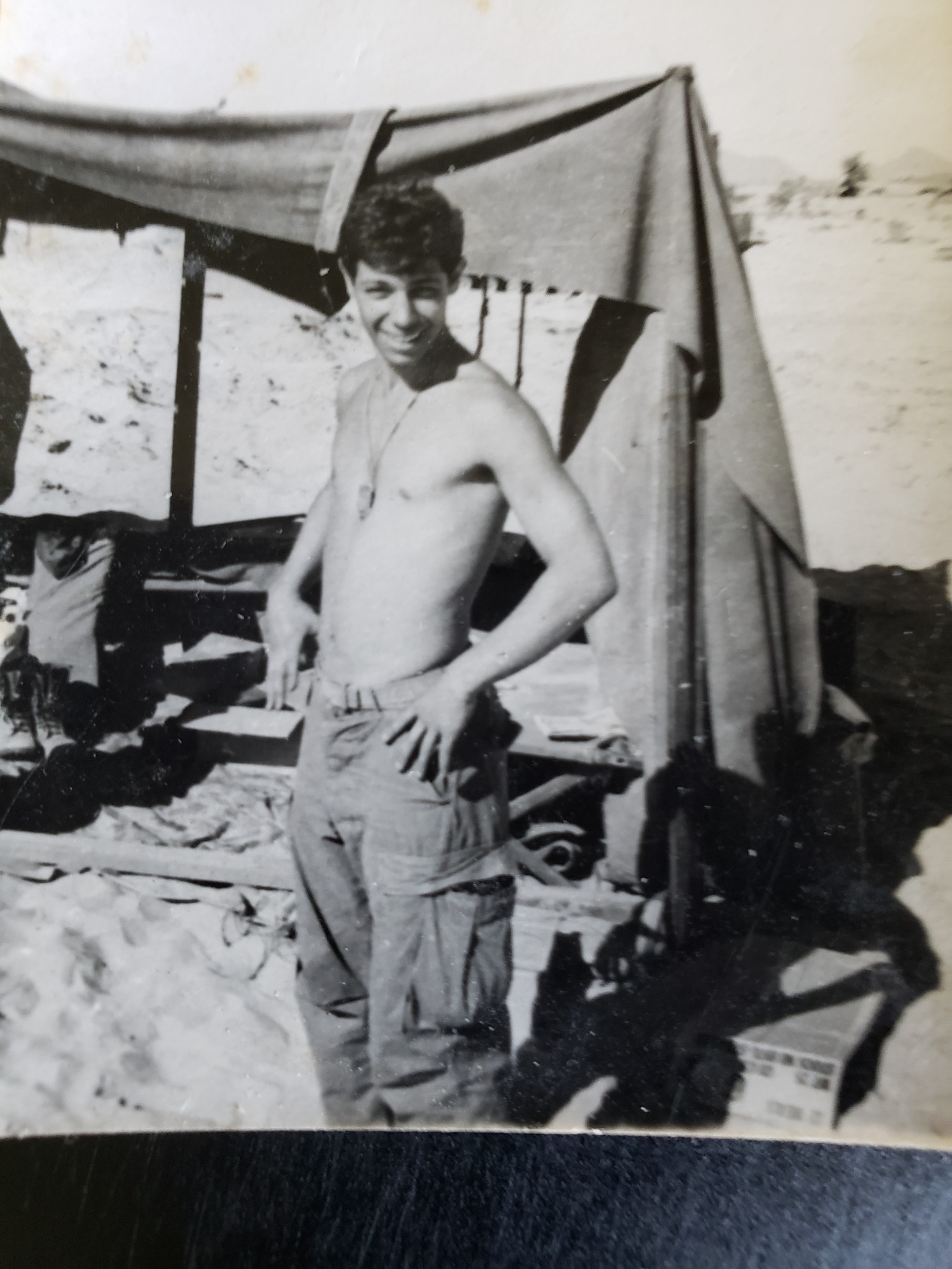 Historic black-and-white photograph of Richard G. Bazaco during service in Vietnam